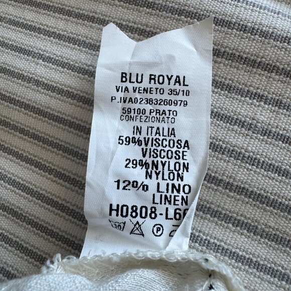 Italian Linen-Blend Beach Cover-Up Top | Made in Italy - Picture 3 of 9